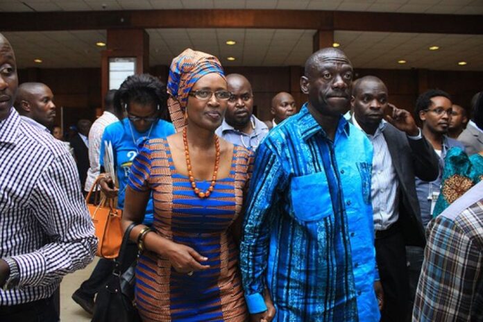Besigye and Wife Winfred Kiiza