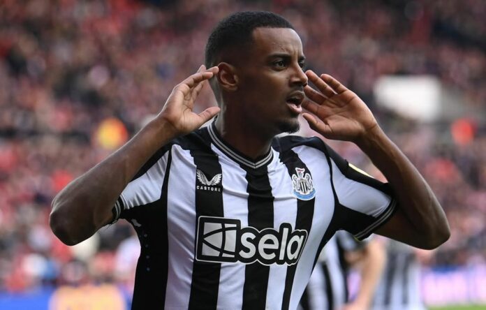 Alexander Isak, the Swedish striker currently playing for Newcastle United.