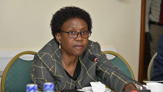 The Minister of Health, Dr. Ruth Aceng