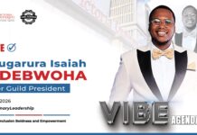 Ndebwoha Isaiah Unveils V.I.B.E Agenda in Bid for Victoria University Guild Presidency
